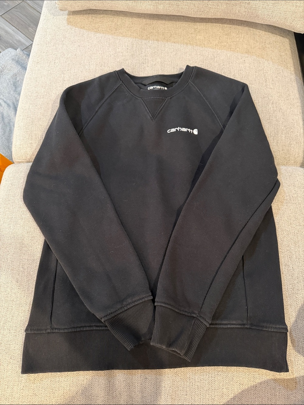 Women's Black Carhartt Crewneck Sweatshirt